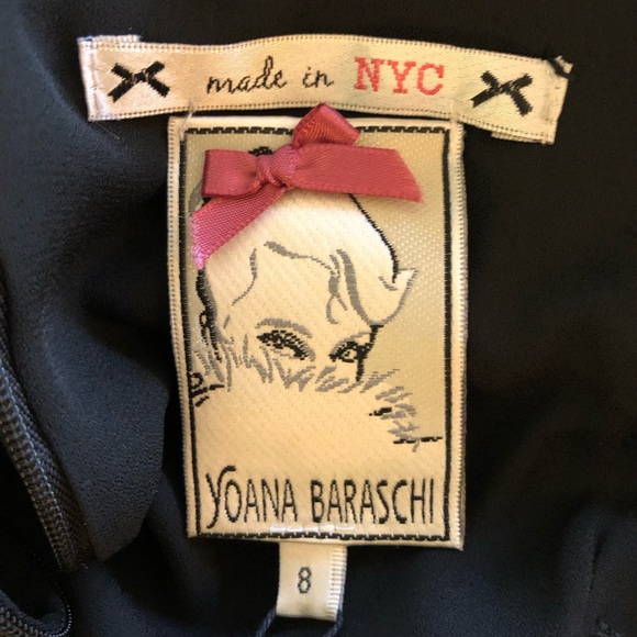 NWT Beautiful Black and Beige Cocktail Dress, sz 8 - Picture 7 of 8